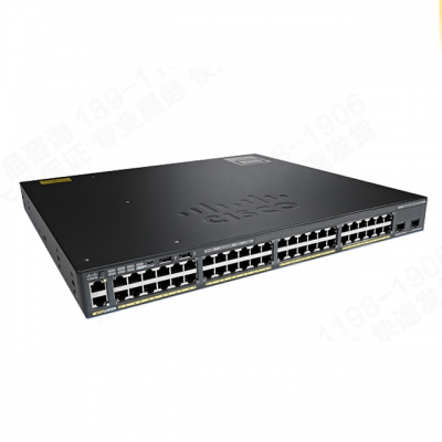 WS-2960X系列二层千兆48口企业集成4个千兆光口交换机